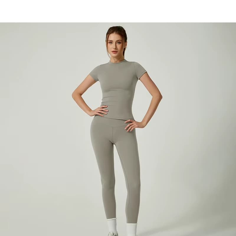 Olive green set on model